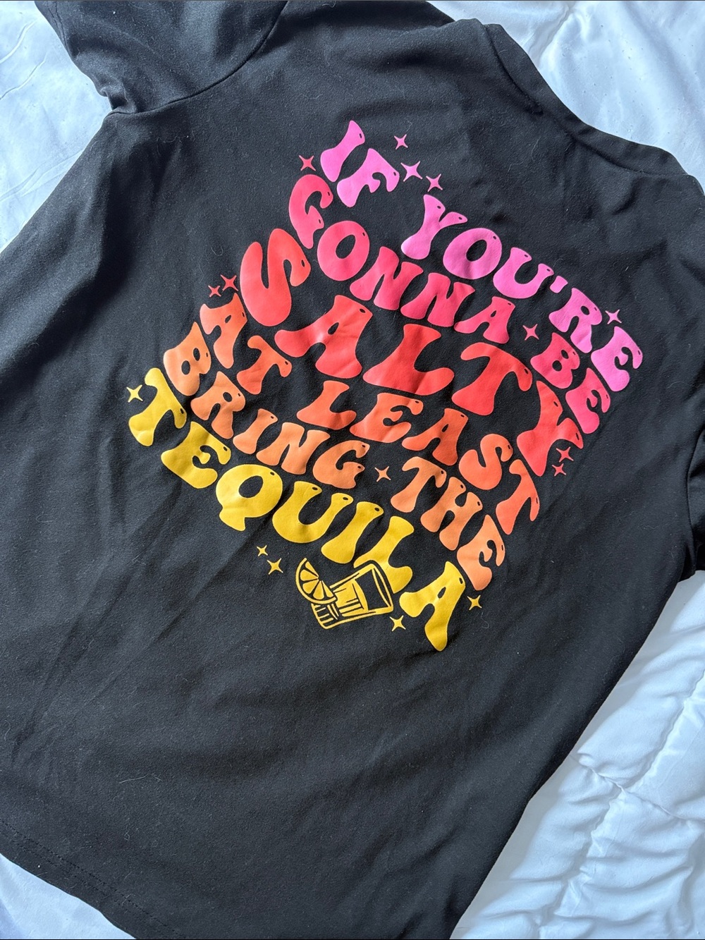 SUPER SOFT Tee with Skelton/ Tequila Print